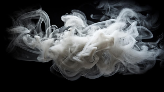 Uno sfondo di fumo bianco con una trama di fumo bianco