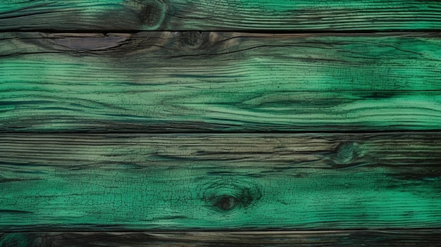 Uno sfondo di legno verde con una vernice verde scuro