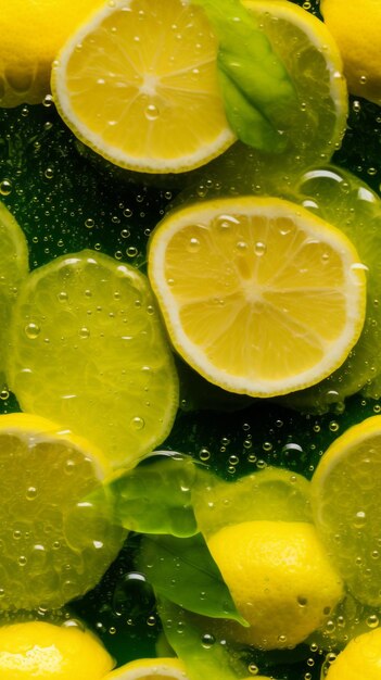 Uno sfondo di limoni senza cuciture