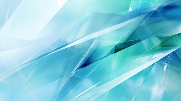 Uno sfondo geometrico astratto blu e bianco realizzato con una composizione angolare fatta di cristalli e che cattura un'estetica futuristica e tagliente con linee e forme morbide