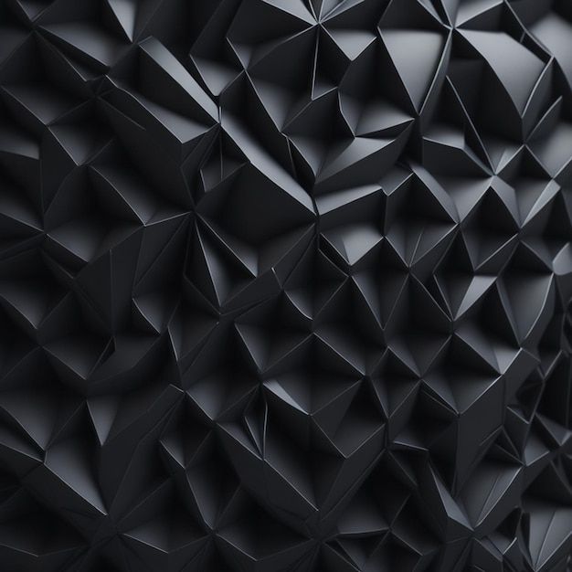 Uno sfondo HD nero lucido con intricati motivi geometrici