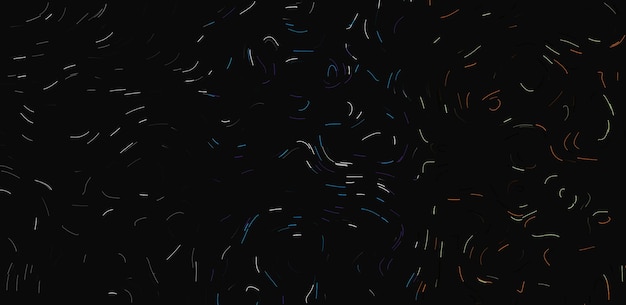 Uno sfondo nero con linee colorate