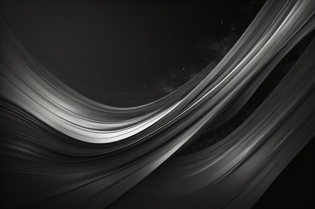 Uno sfondo nero con sfondo astratto motivo ondulato per desktop generativo ai