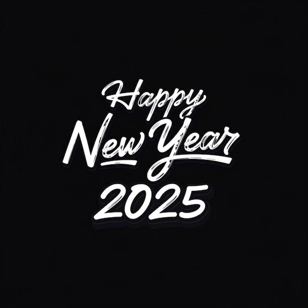 uno sfondo nero con un buon anno nuovo su di esso