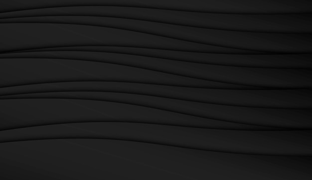 Uno sfondo nero con un motivo di linee ondulate