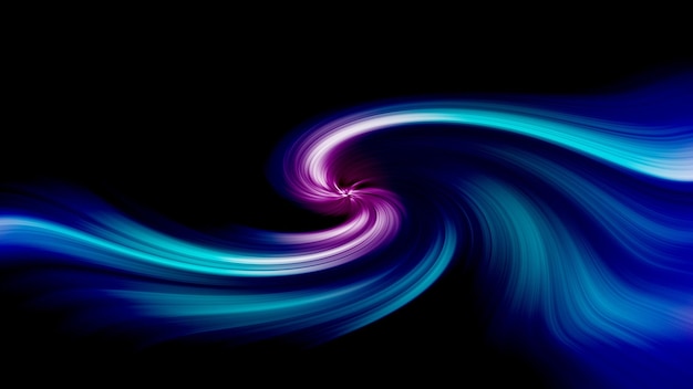 Uno sfondo nero con un vortice blu e viola al centro.