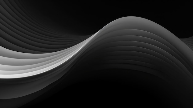 Uno sfondo nero con uno sfondo bianco astratto sfondo nero e scuro Genarative AI