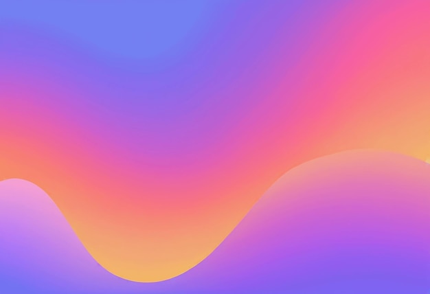 Uno sfondo ondulato colorato con una tonalità viola e arancione