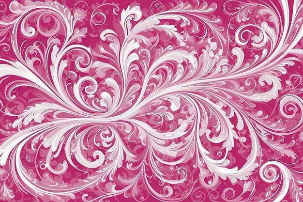 Uno sfondo rosa e bianco con un disegno vorticoso