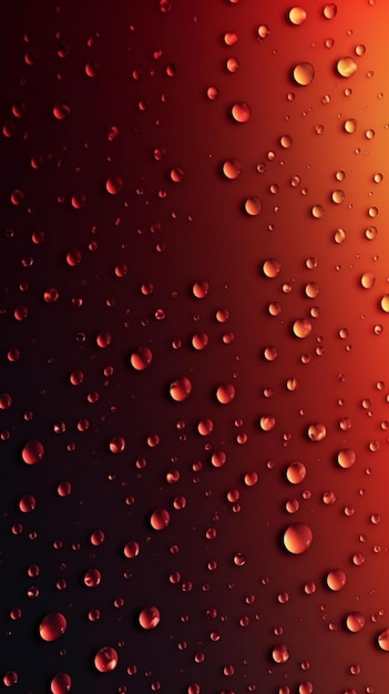 Uno sfondo rosso e nero con gocce d'acqua su di esso