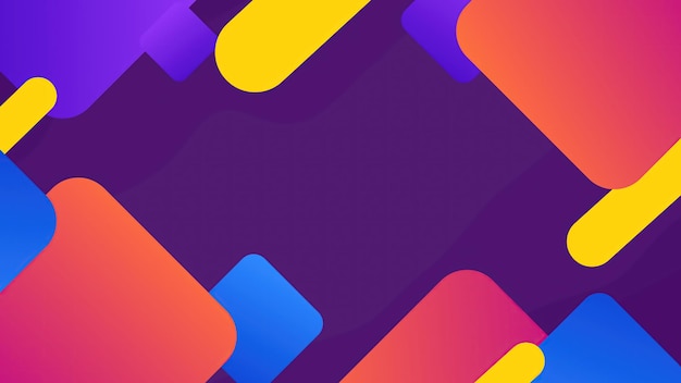 Uno sfondo viola con forme colorate al centro