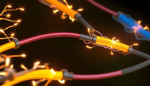 Uno sguardo più da vicino allo scambio dinamico di energia e alla brillantezza elettromagnetica tra due cavi