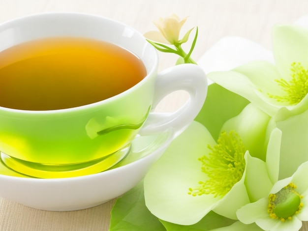 Uno speciale tè verde ai fiori