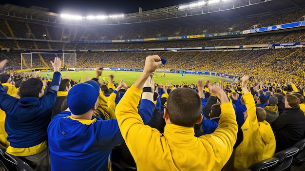 Uno stadio pieno di tifosi