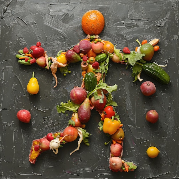 Uno stile di vita nutriente dieta a base di frutta e verdura nutrizione adeguata e abitudini salutari per migliorare