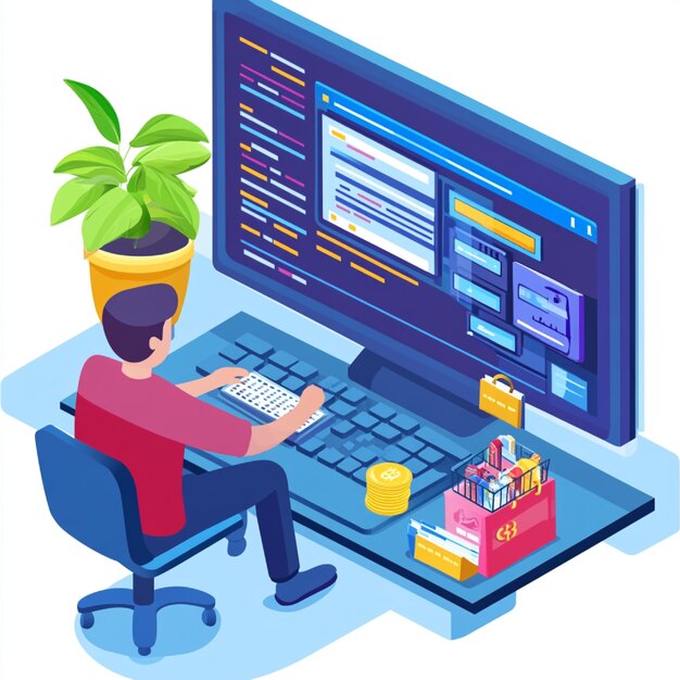Uno sviluppatore che scrive codice per integrare un'API di gateway di pagamento di terze parti in un sito di e-commerce