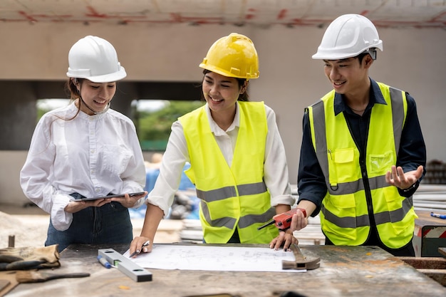 Uomini che lavorano in un cantiere.