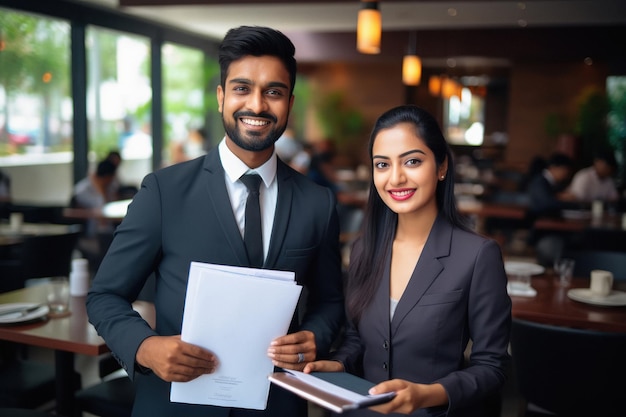 Uomini d'affari indiani o dipendenti aziendali che lavorano insieme