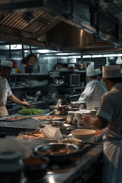 uomo che cucina in cucina AI generativa