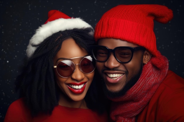 Uomo donna Natale inverno la gente ama Xmas vacanza insieme felice giovane sorriso coppia