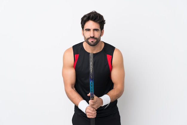 Uomo giovane tennis sportivo