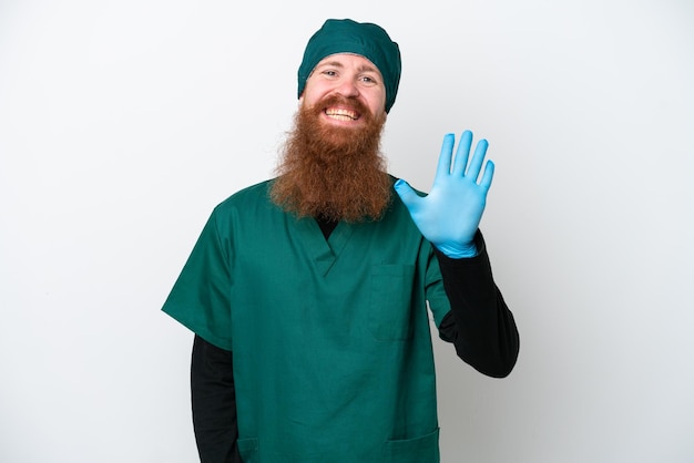 Uomo rosso con la barba