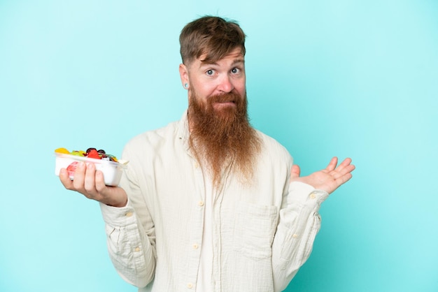 Uomo rosso con la barba