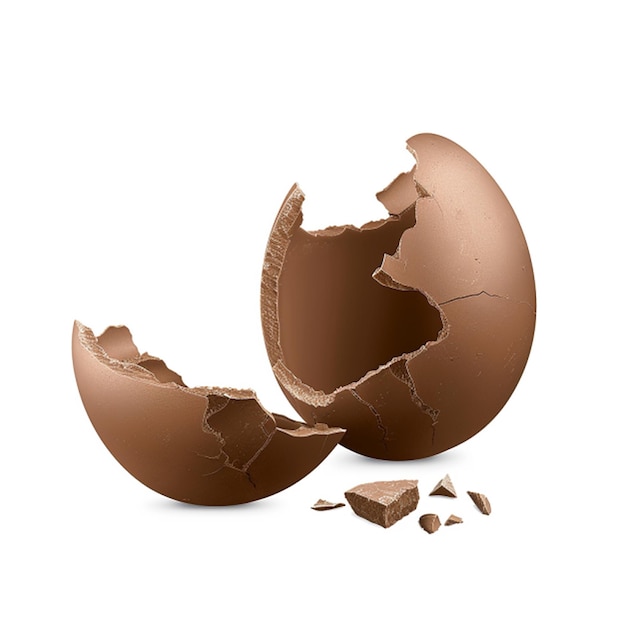 Uova di Pasqua al cioccolato isolate