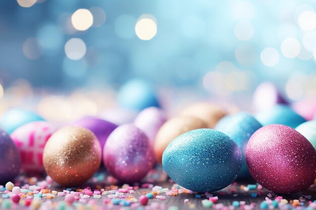 Uova di Pasqua dai colori vivaci