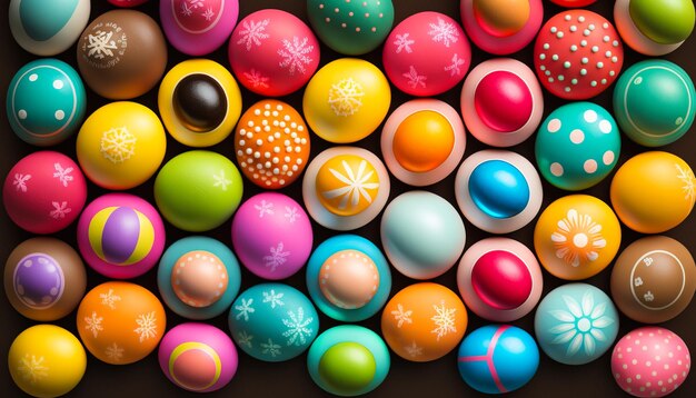 Uova di Pasqua Gioia di Pasqua Festeggia la stagione dei nuovi inizi con questa splendida immagine generata dall'IA