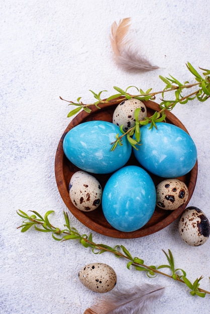 Uova di Pasqua Nel colore blu