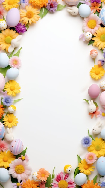 uova di Pasqua su sfondo bianco