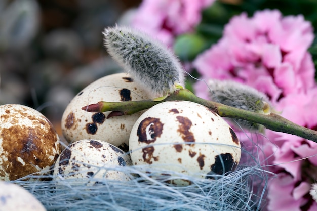 Uova e altri elementi per celebrare la Pasqua cristiana, elementi e decorazioni per celebrare la Pasqua