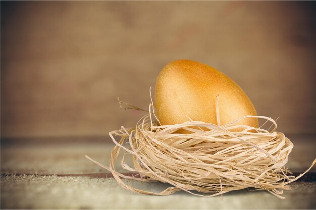 Uovo di Pasqua isolato su priorità bassa
