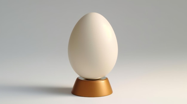 Uovo isolato su sfondo bianco