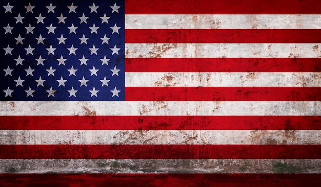 USA vettore di bandiera grunge design