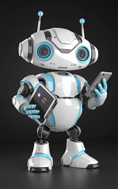uso del telefono smart robot foto make ai