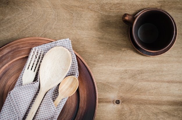 Utensili da cucina rustici. Articoli per la casa.