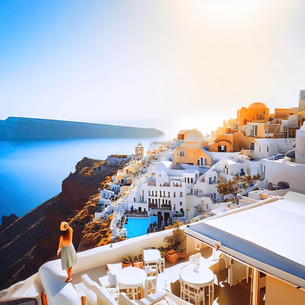 Vacanze di viaggio in Europa all'isola di Oia Santorini Grecia