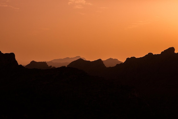 Vacanze escursionistiche Maiorca Spagna Bella foto con il paesaggio delle montagne della Serra de Tramuntana