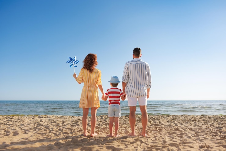 Foto vacanze estive e concetto di viaggio