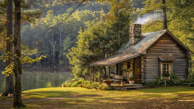 Vacanze in cabina nel bosco