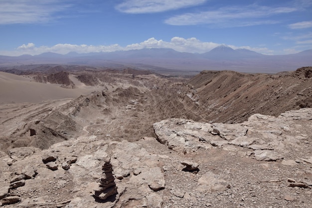 Valle de la Muerte Death Valley o Mars Valley vicino alla città di San Pedro de Atacama nel deserto di Atacama in Cile