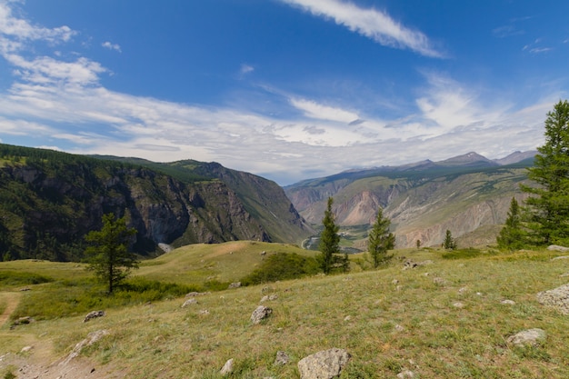 Valle del fiume, vista dall&#39;alto