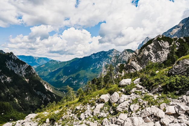 Valle di Logar o Logarska dolina Slovenia Europa Escursionismo nelle Alpi della savinja e montagna slovena Sito popolare per un'escursione nel parco nazionale del Triglav