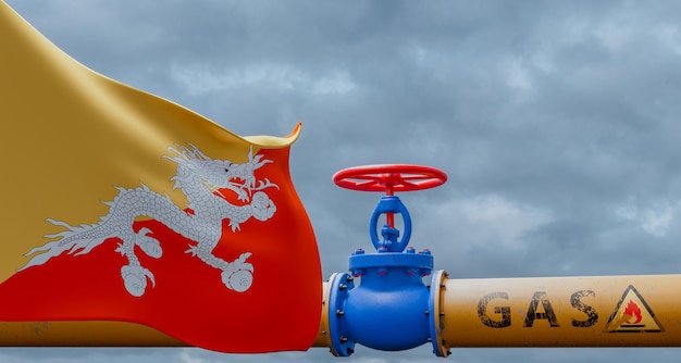 Valvola del gas del Bhutan sul gasdotto principale Bhutan Pipeline