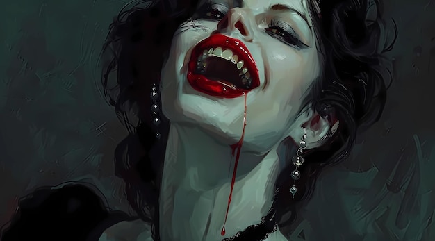 vampiri vampiri femminili sfondo gotico halloween immagine