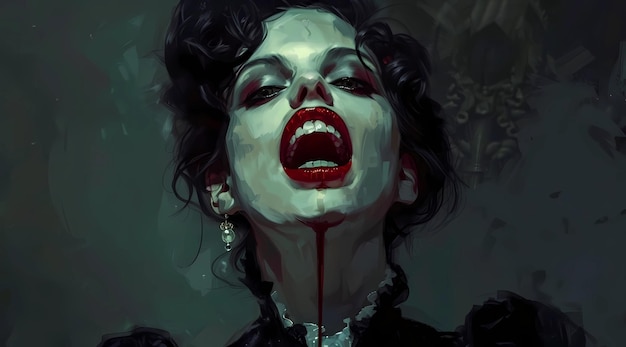 vampiri vampiri femminili sfondo gotico halloween immagine
