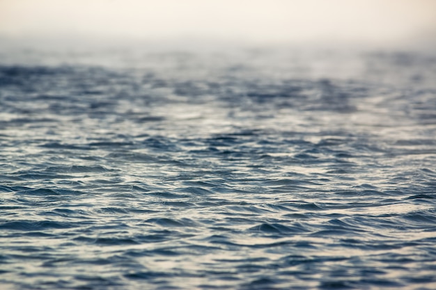 Vapore sopra l'acqua del mare d'inverno