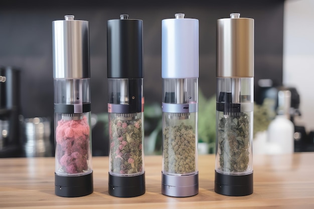 Vaporizzatore con diversi tipi di erbe e miscele per una varietà di sapori creati con ai generativi